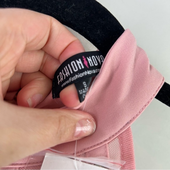 NWT fashion nova secret identity mauve sleeveless dress‎ studs detail size small - Picture 5 of 10